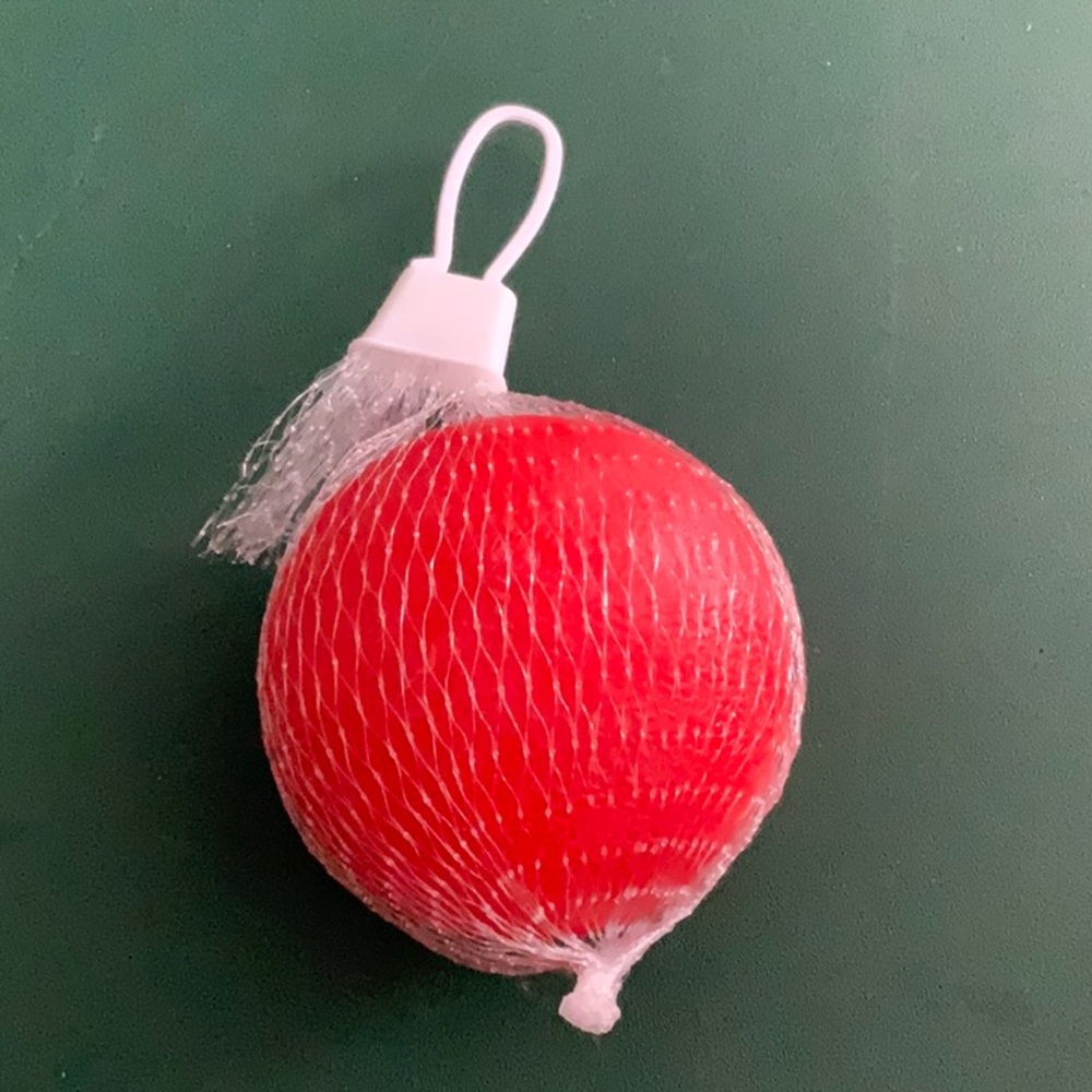 Red Hard Rubber Ball Dog Toy NEW